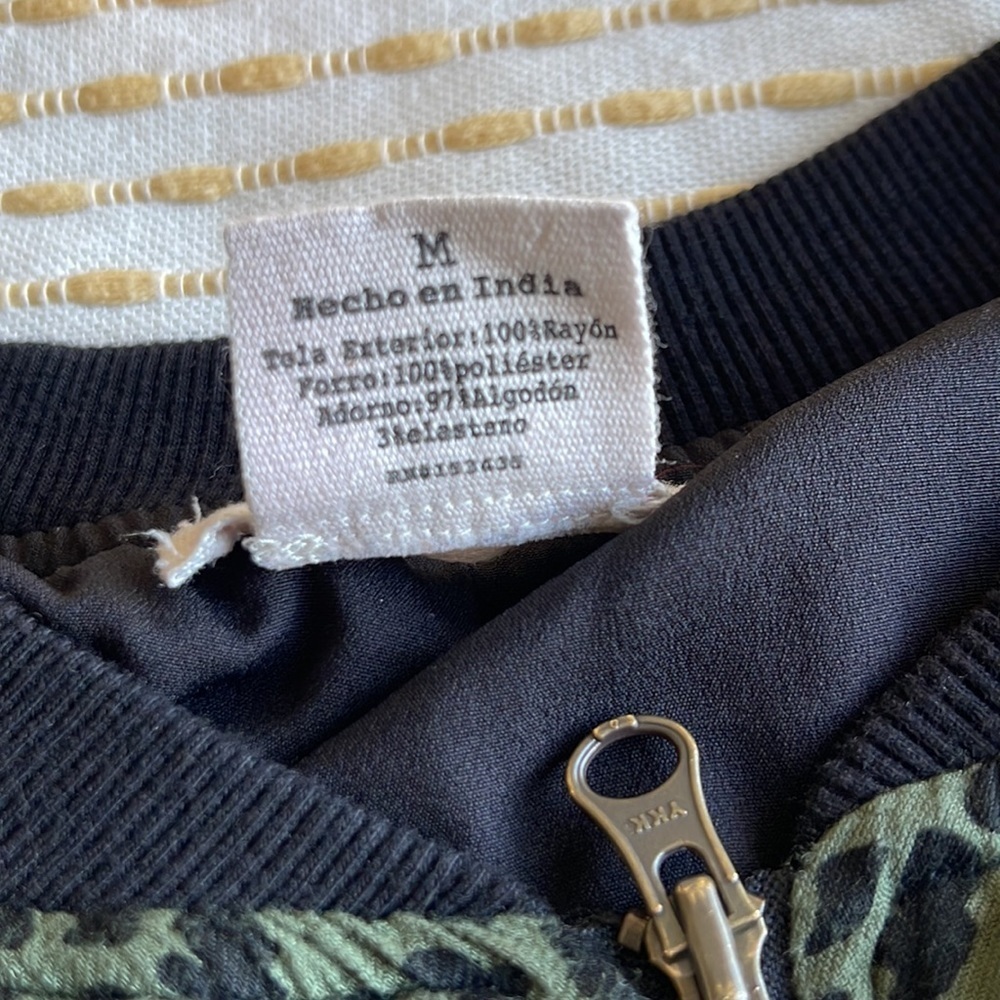BEACHLUNCHLOUNGE - Size MEDIUM- Dasha leopard animal print bomber jacket - Picture 8 of 12